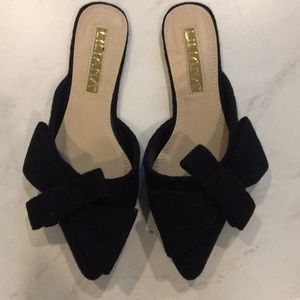 Brand new black slip ons